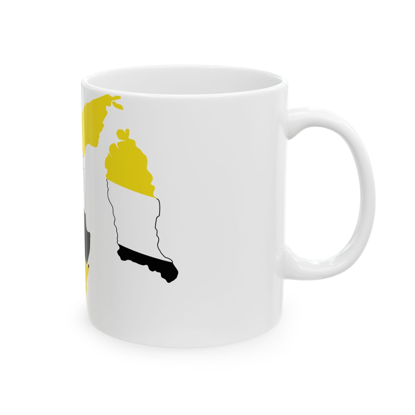 Flag-map of Brunei 1906-1959 (Brunei) White Coffee Mug-Go Mug Yourself