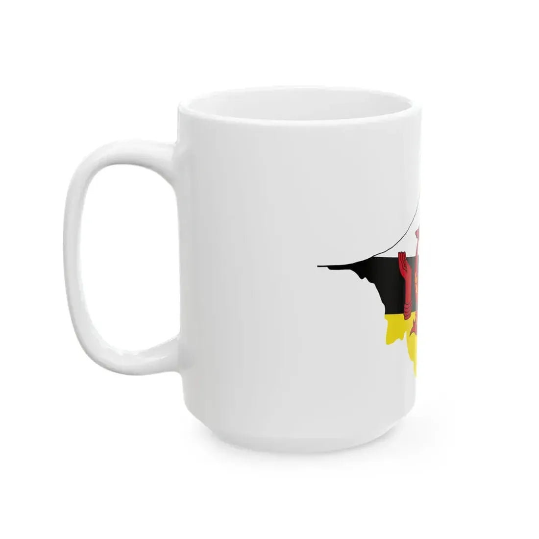 Flag-map of Brunei (Brunei) White Coffee Mug - Go Mug Yourself