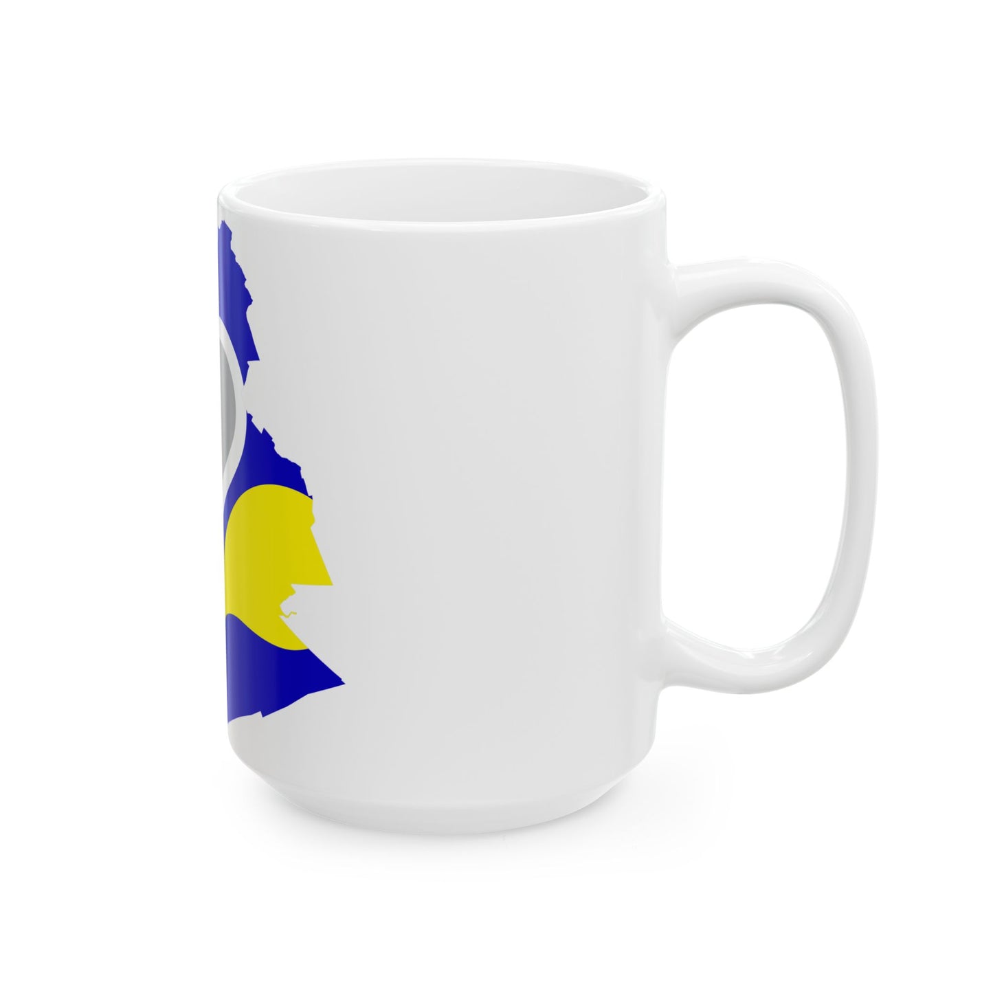 Flag map of Brussels 2 (Belgium) White Coffee Mug-Go Mug Yourself