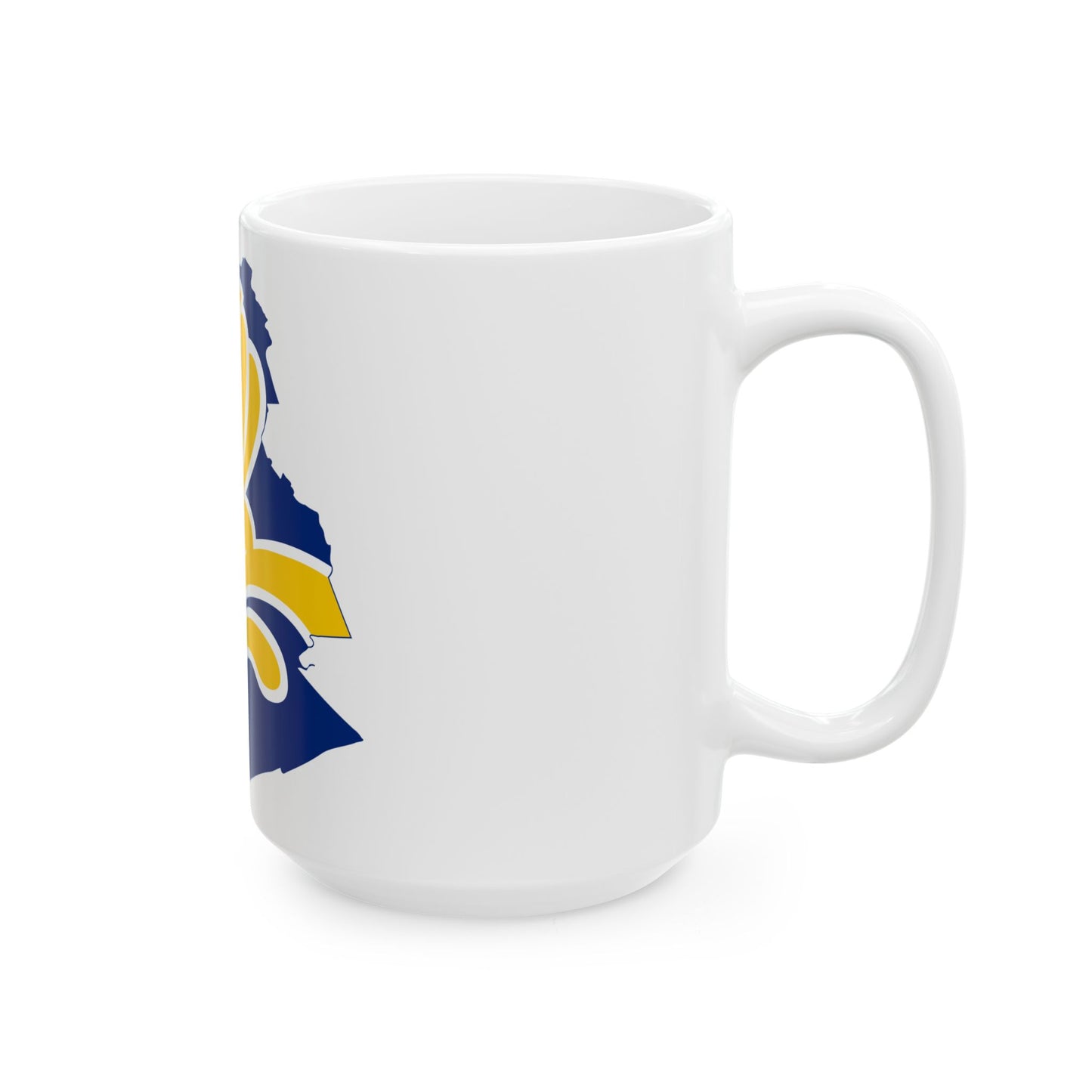 Flag map of Brussels (Belgium) White Coffee Mug-Go Mug Yourself