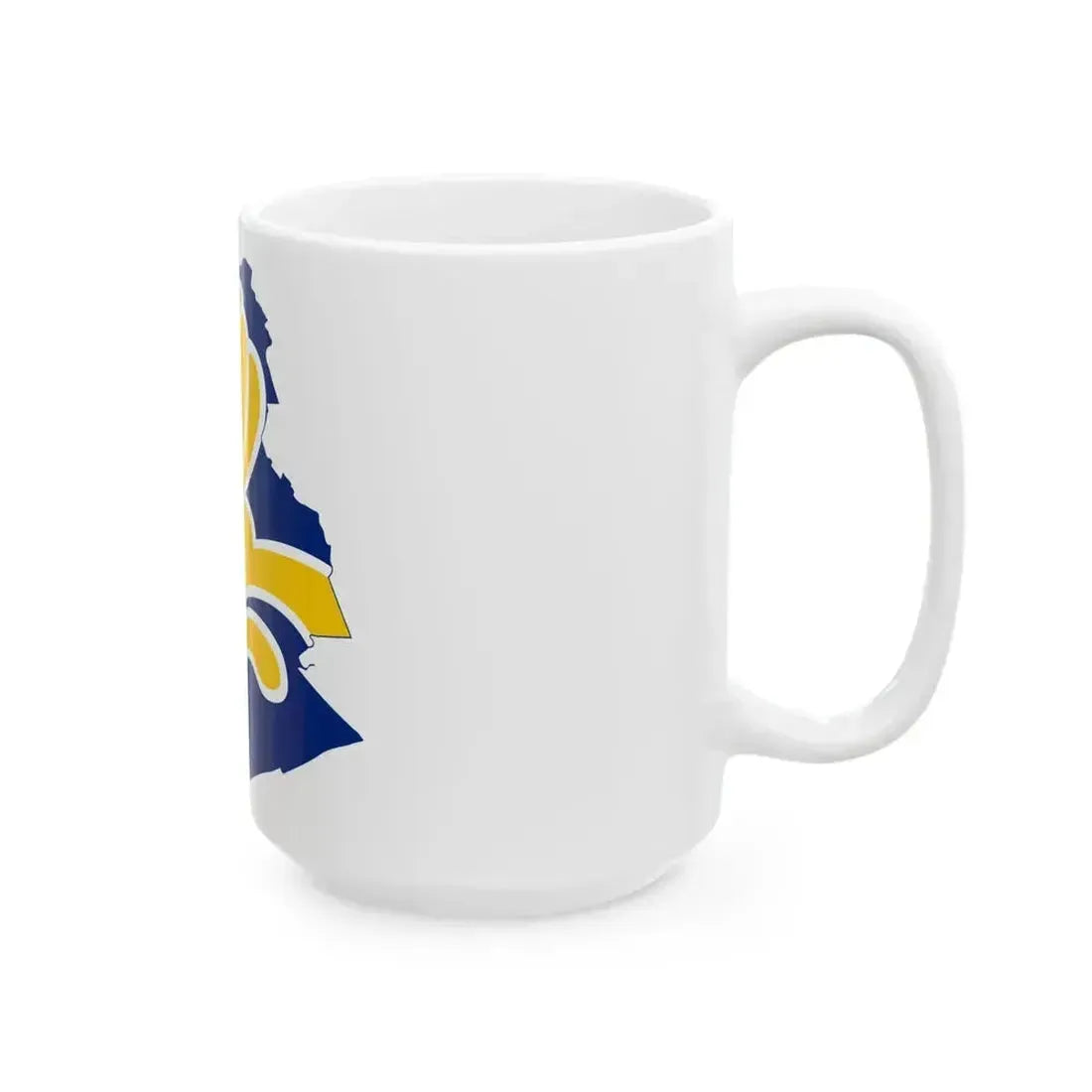 Flag map of Brussels (Belgium) White Coffee Mug - Go Mug Yourself