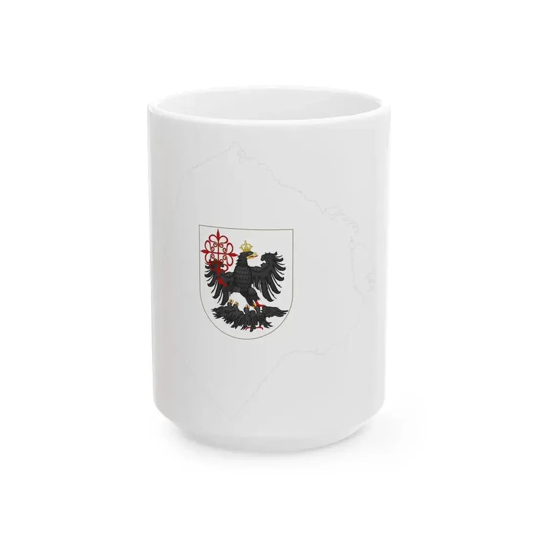 Flag-map of Buenos Aires City (Argentina) White Coffee Mug 15oz - Go Mug Yourself