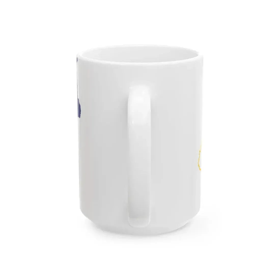 Flag-map of Buryatia (Russia) White Coffee Mug - Go Mug Yourself
