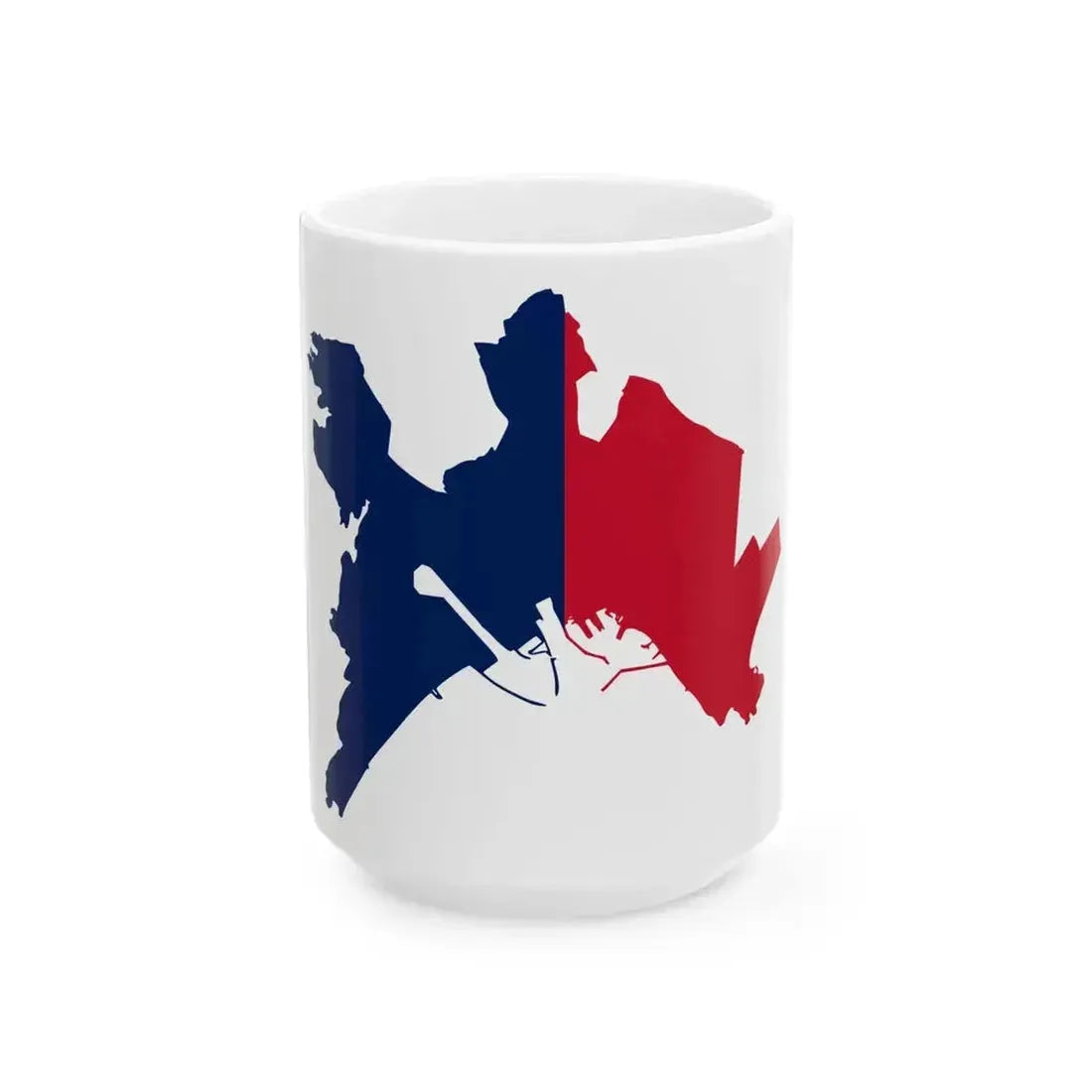 Flag map of Cagliari Casteddu (Italy) White Coffee Mug 15oz - Go Mug Yourself