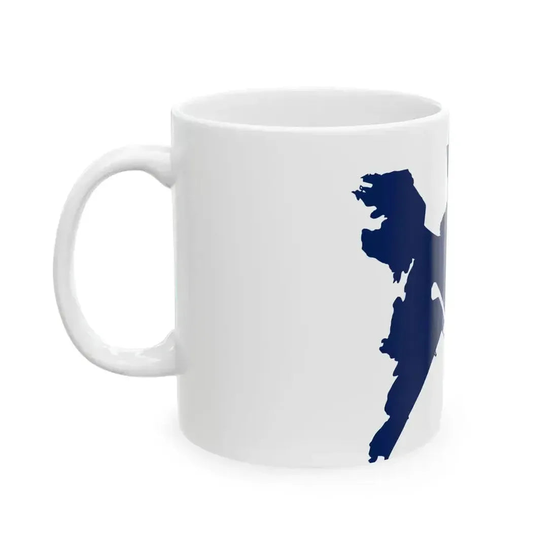 Flag map of Cagliari Casteddu (Italy) White Coffee Mug - Go Mug Yourself