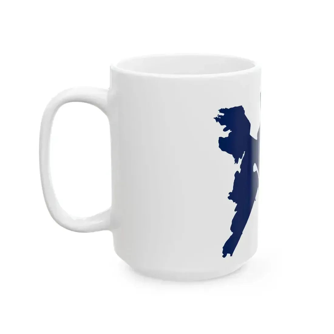 Flag map of Cagliari Casteddu (Italy) White Coffee Mug - Go Mug Yourself