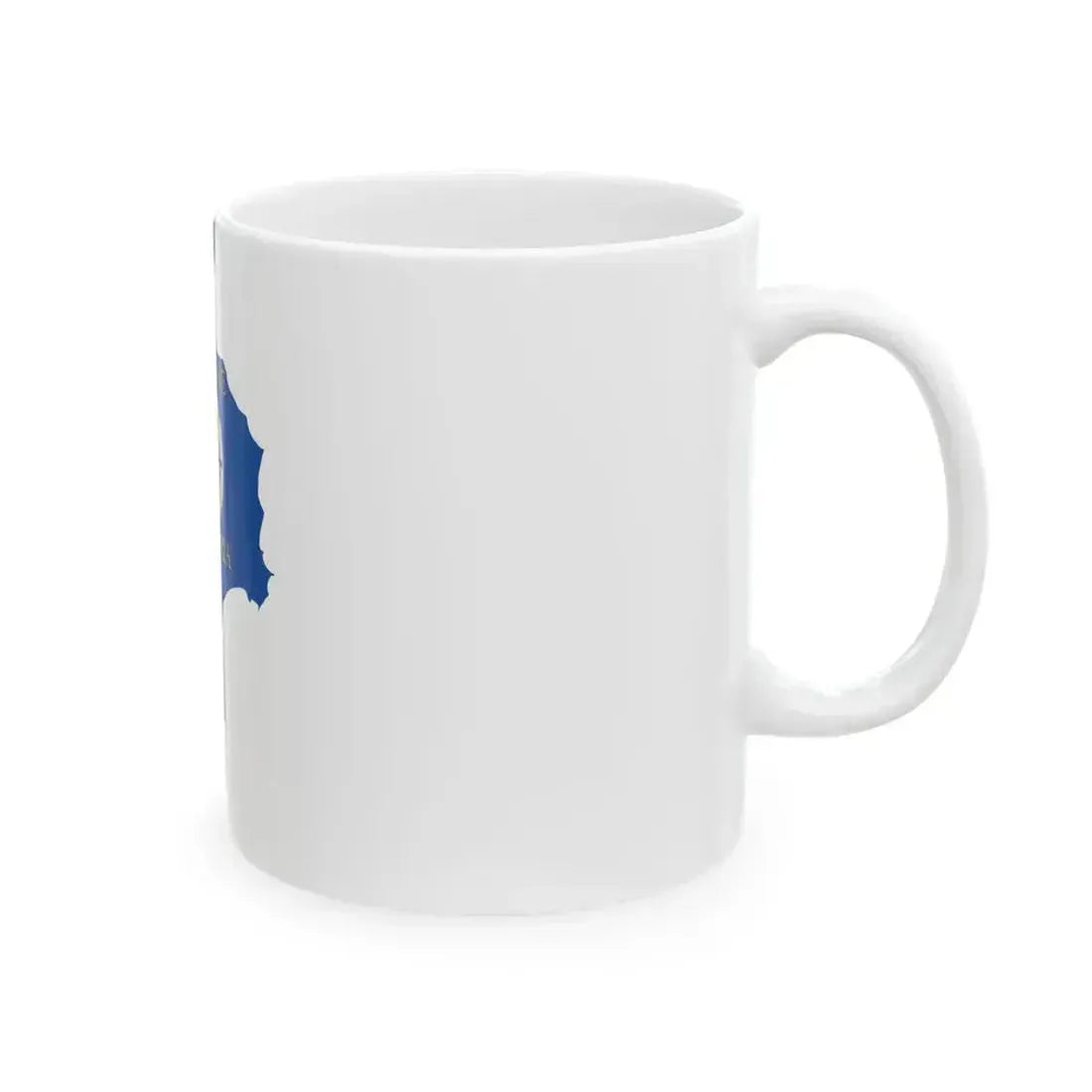 Flag map of Calabria (Italy) White Coffee Mug - Go Mug Yourself