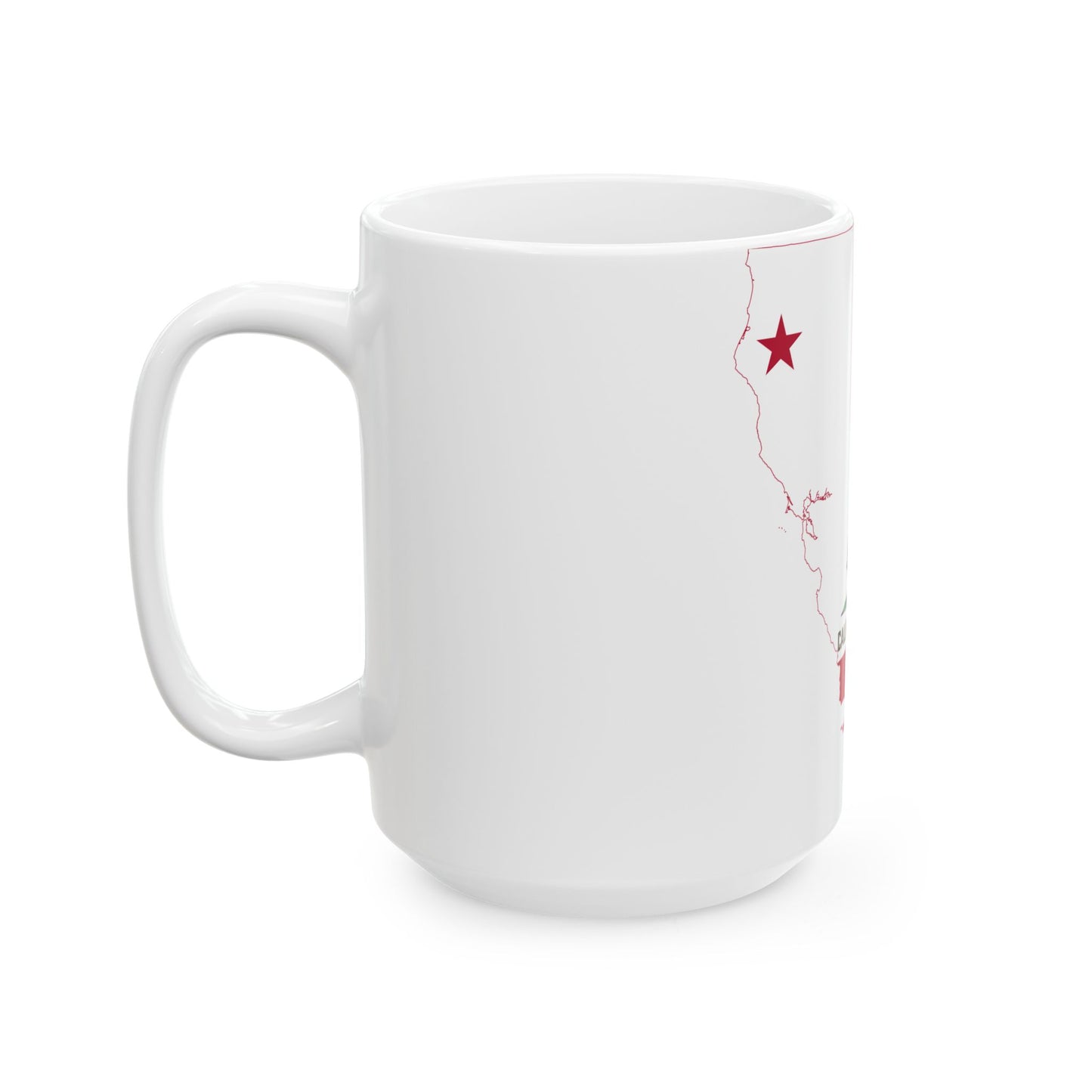 Flag-map of California (United States) White Coffee Mug-Go Mug Yourself