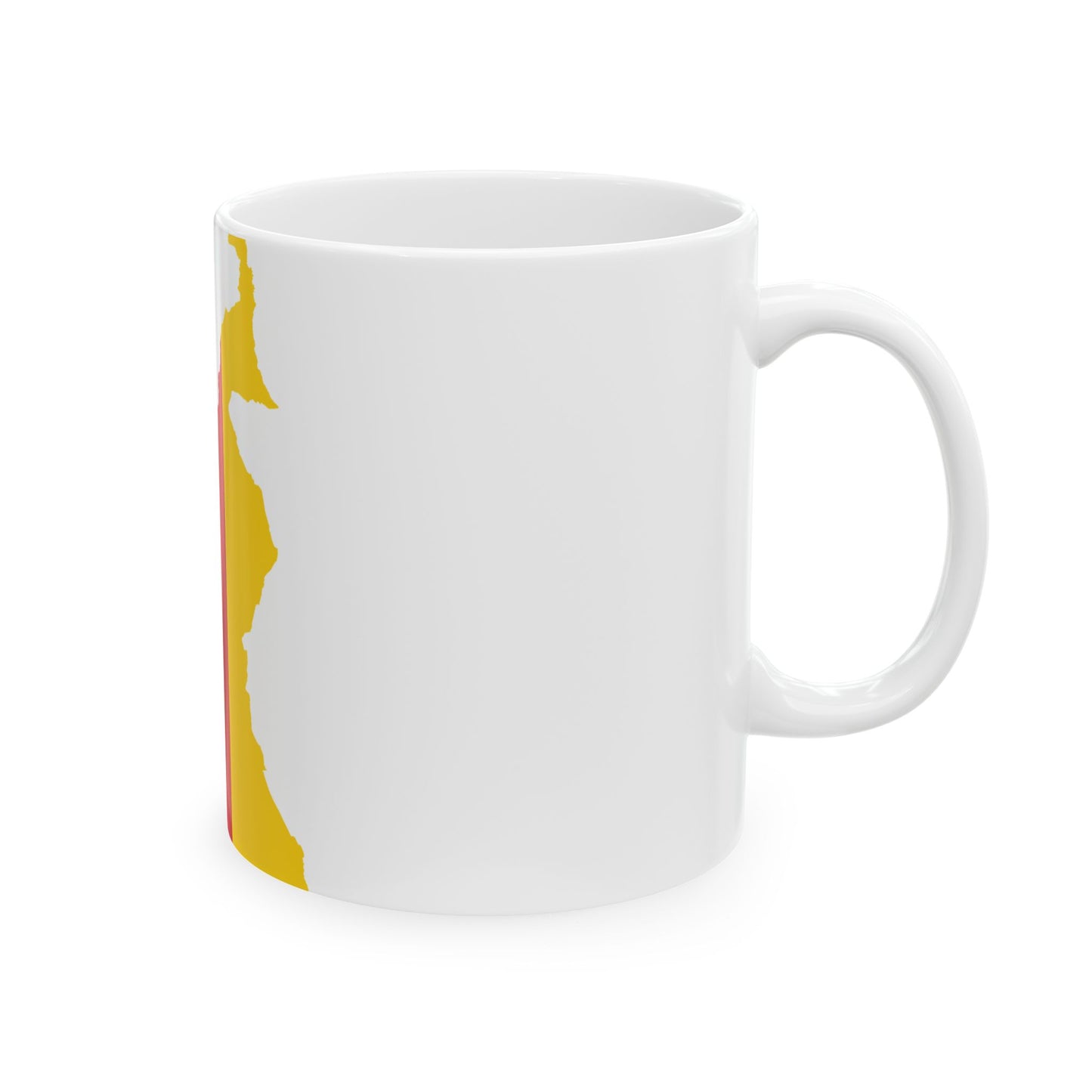 Flag map of Cameroon 1961-1975 (Cameroon) White Coffee Mug-Go Mug Yourself