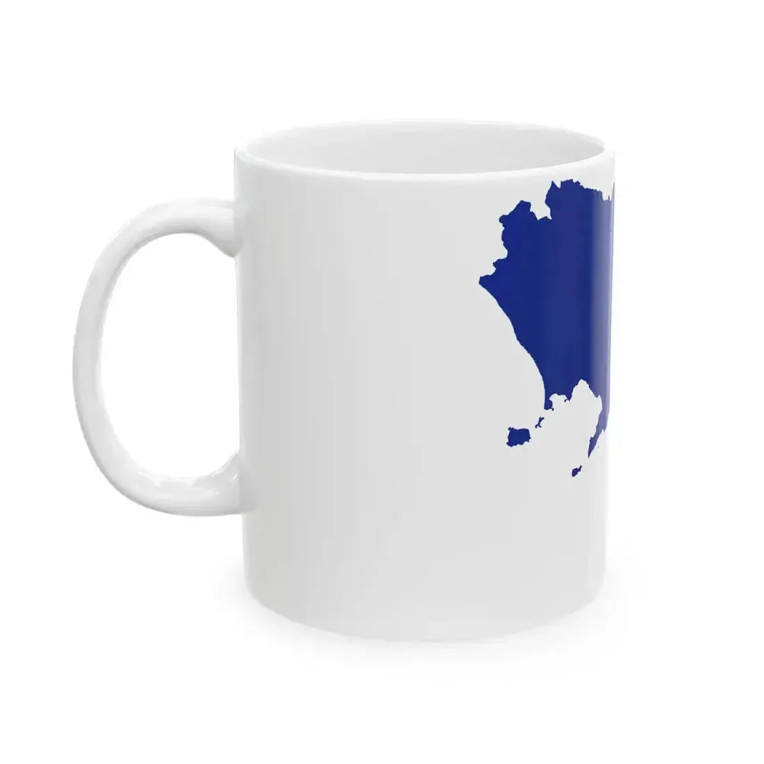 Flag map of Campania (Italy) White Coffee Mug - Go Mug Yourself
