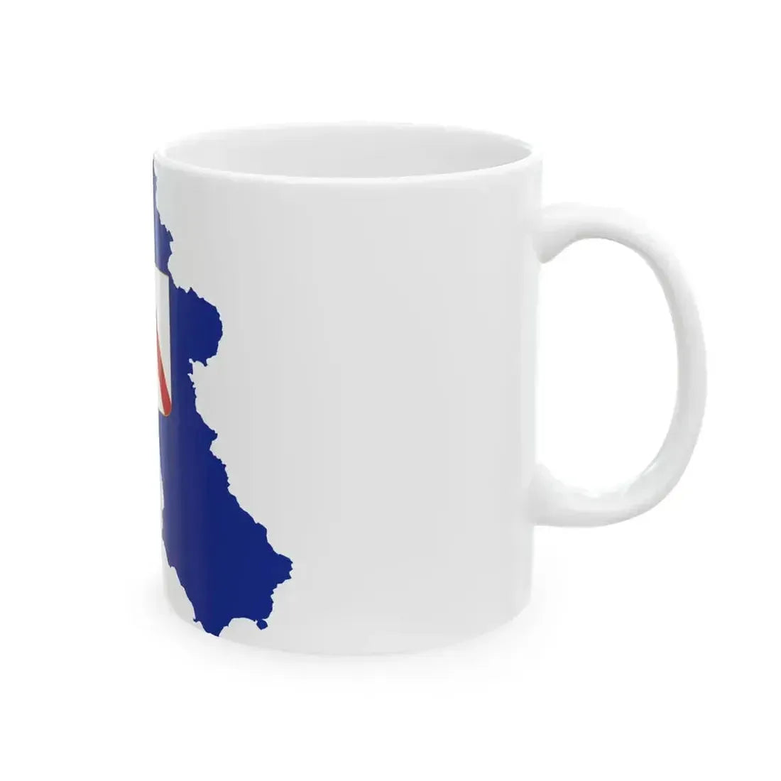 Flag map of Campania (Italy) White Coffee Mug - Go Mug Yourself