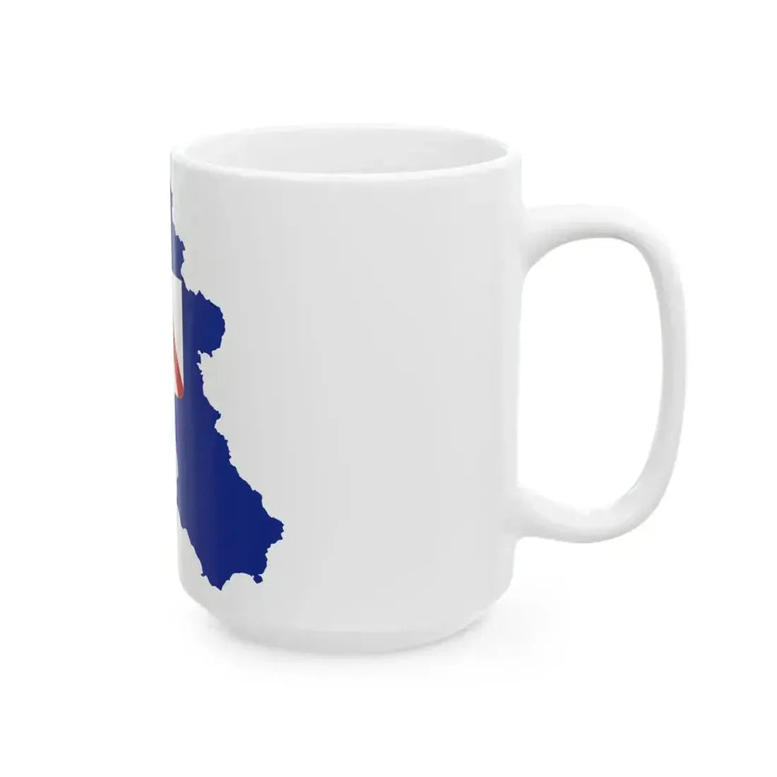 Flag map of Campania (Italy) White Coffee Mug - Go Mug Yourself