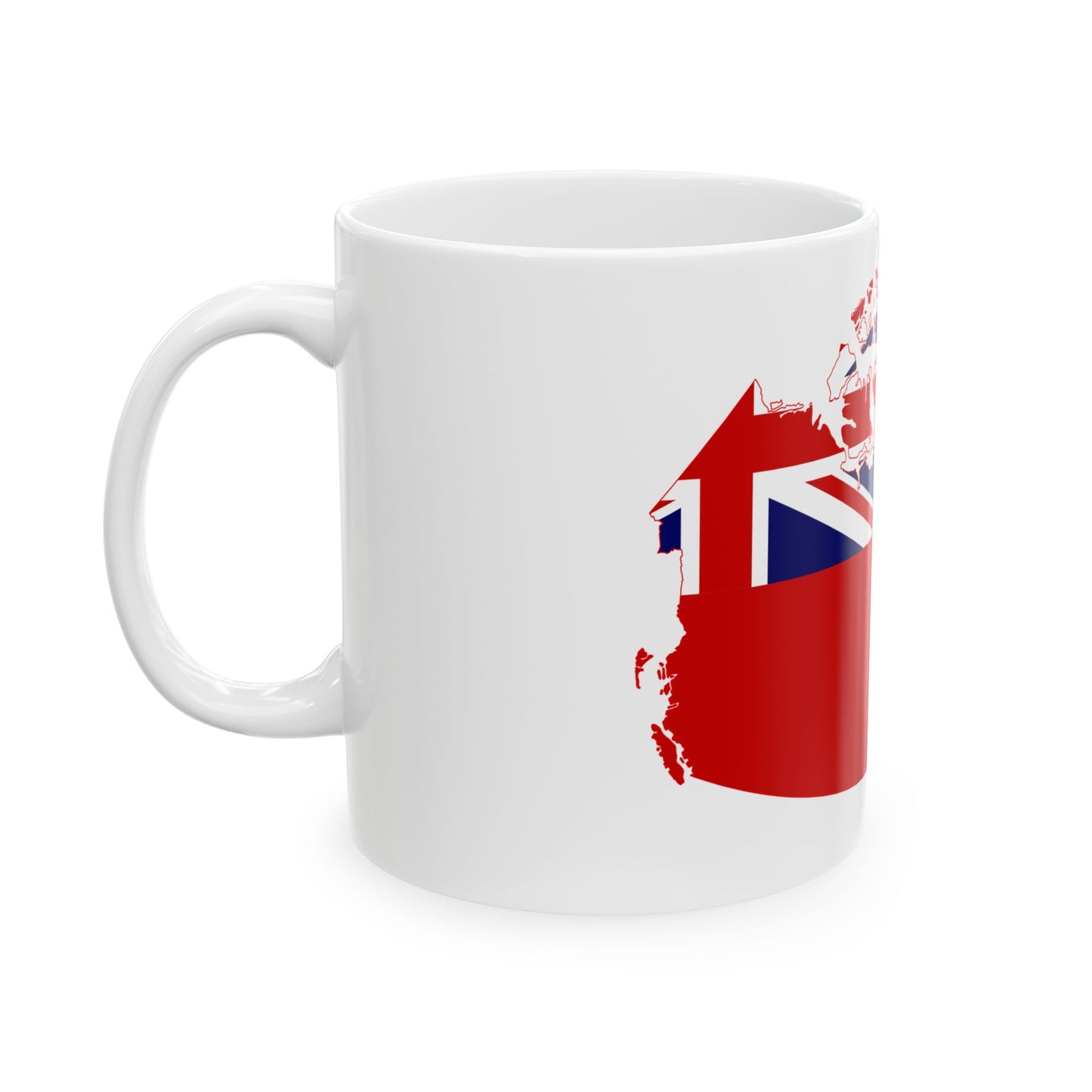Flag map of Canada 1868-1921 (Canada) White Coffee Mug-Go Mug Yourself