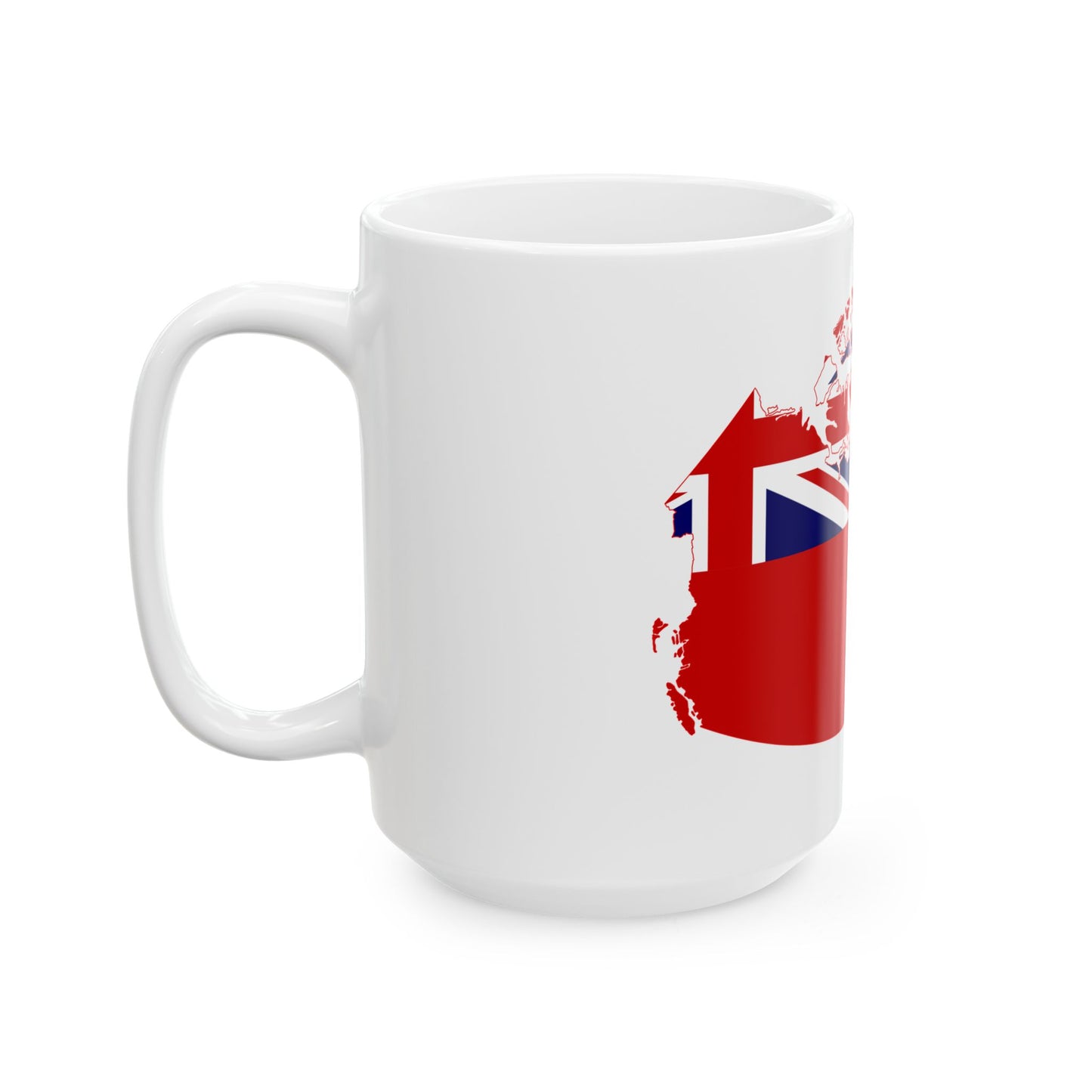Flag map of Canada 1868-1921 (Canada) White Coffee Mug-Go Mug Yourself