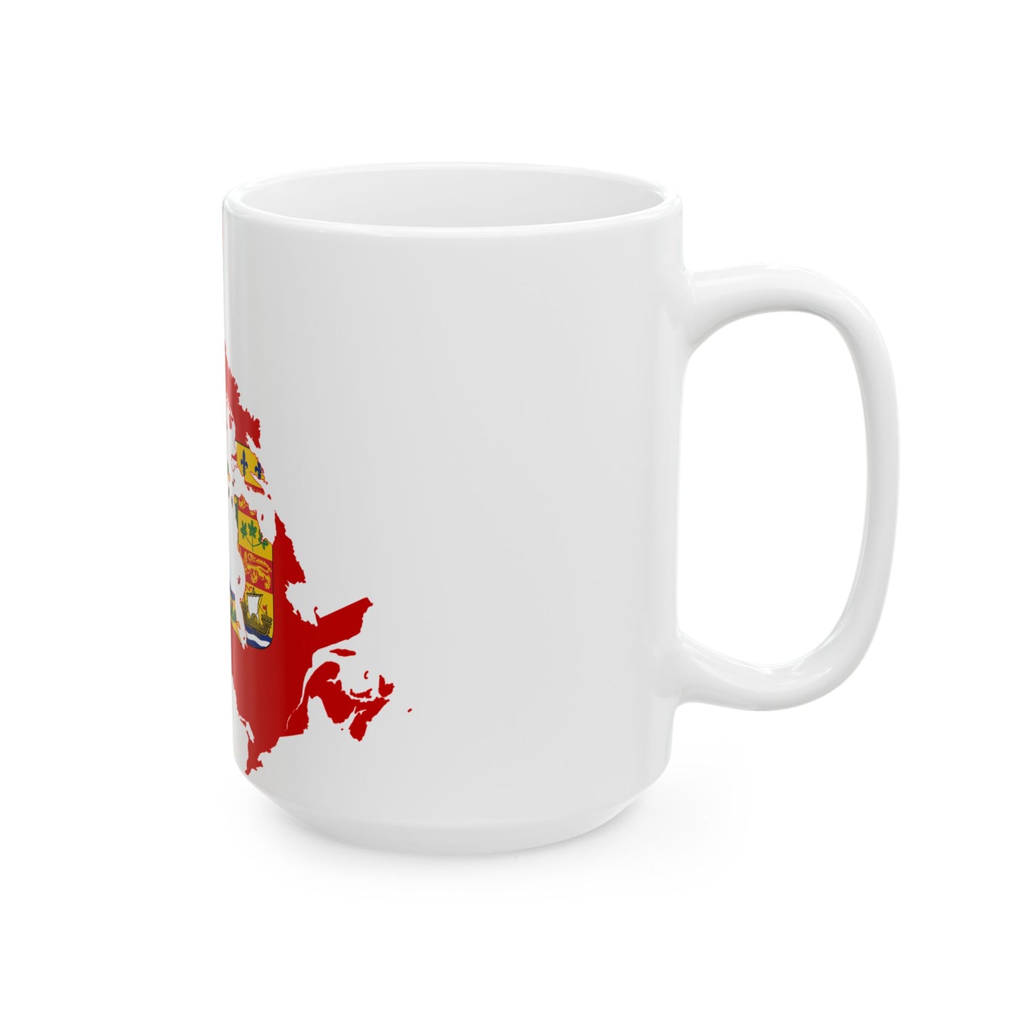 Flag map of Canada 1868-1921 (Canada) White Coffee Mug-Go Mug Yourself