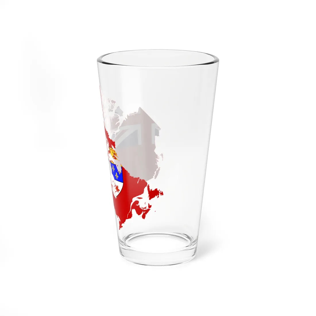 Flag-map of Canada 1957-1964 (Canada) Pint Glass 16oz - Go Mug Yourself