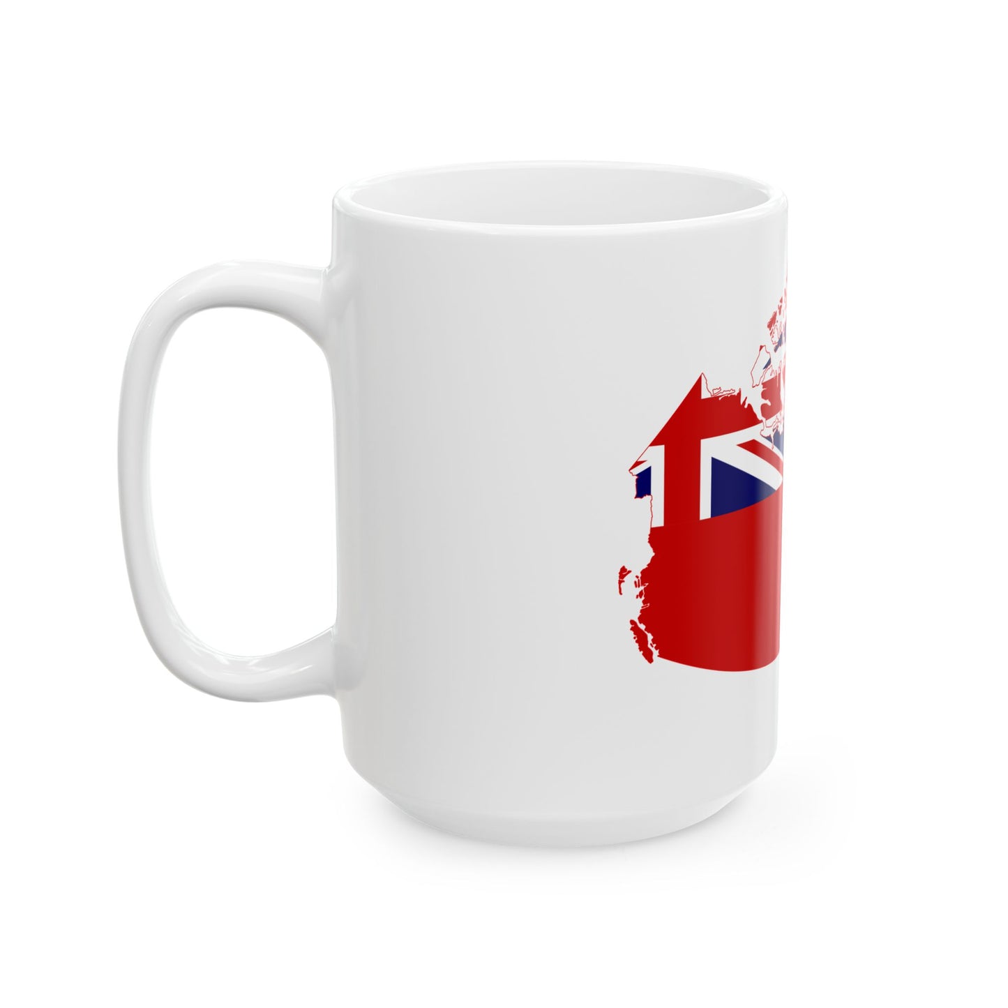 Flag-map of Canada 1957-1964 (Canada) White Coffee Mug-Go Mug Yourself