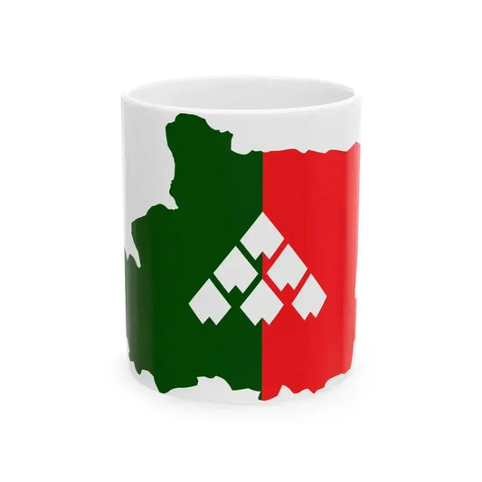 Flag map of Carnia (Italy) White Coffee Mug 11oz - Go Mug Yourself