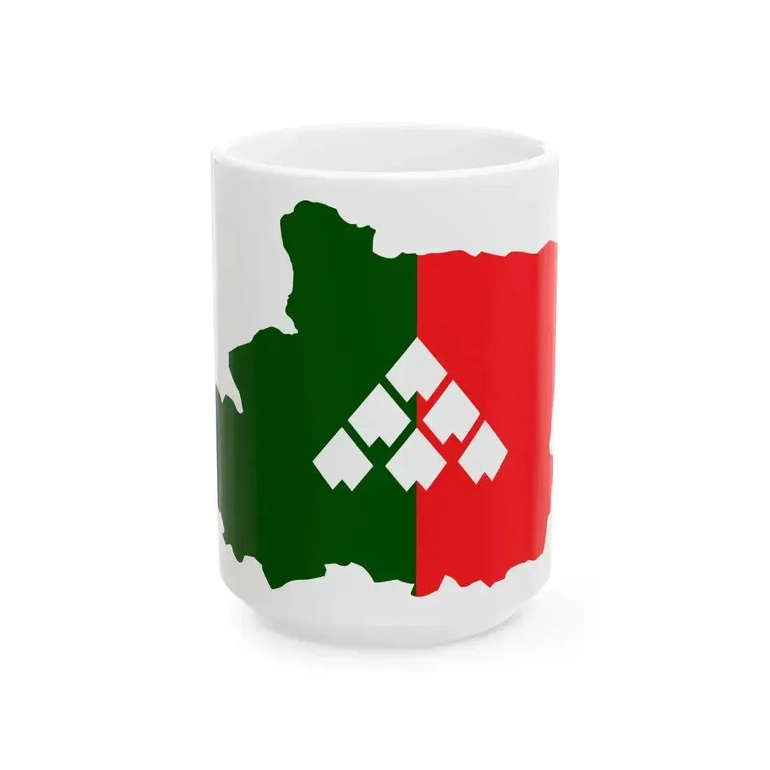 Flag map of Carnia (Italy) White Coffee Mug 15oz - Go Mug Yourself