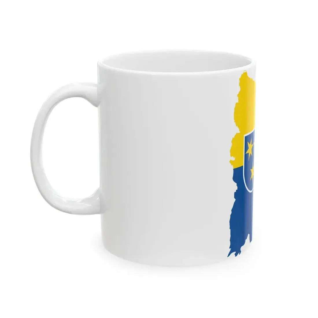 Flag-map of Celje (Slovenia) White Coffee Mug - Go Mug Yourself