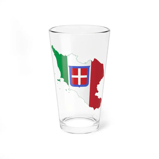 Flag map of Central Italy (Italy) Pint Glass 16oz 16oz - Go Mug Yourself