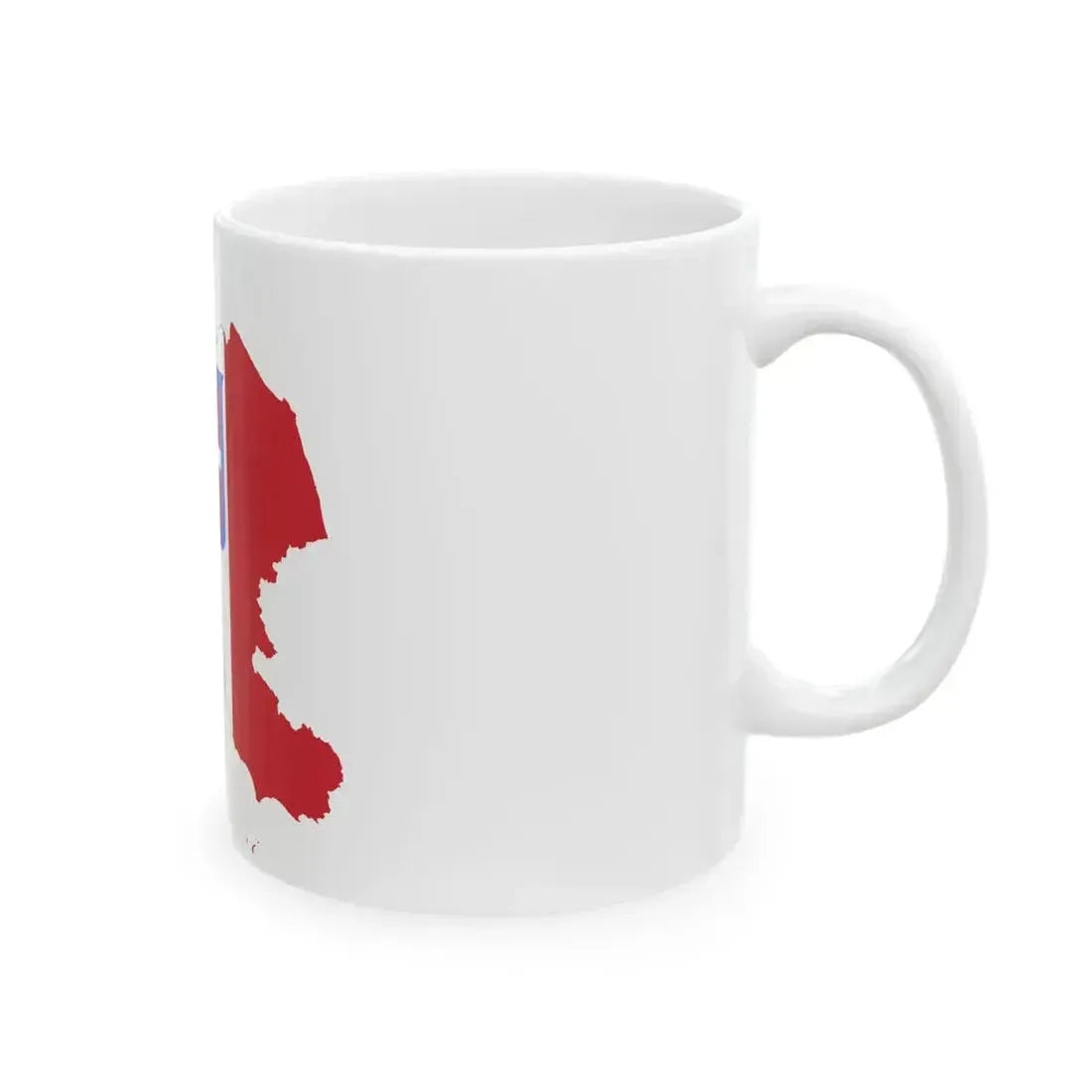 Flag map of Central Italy (Italy) White Coffee Mug - Go Mug Yourself