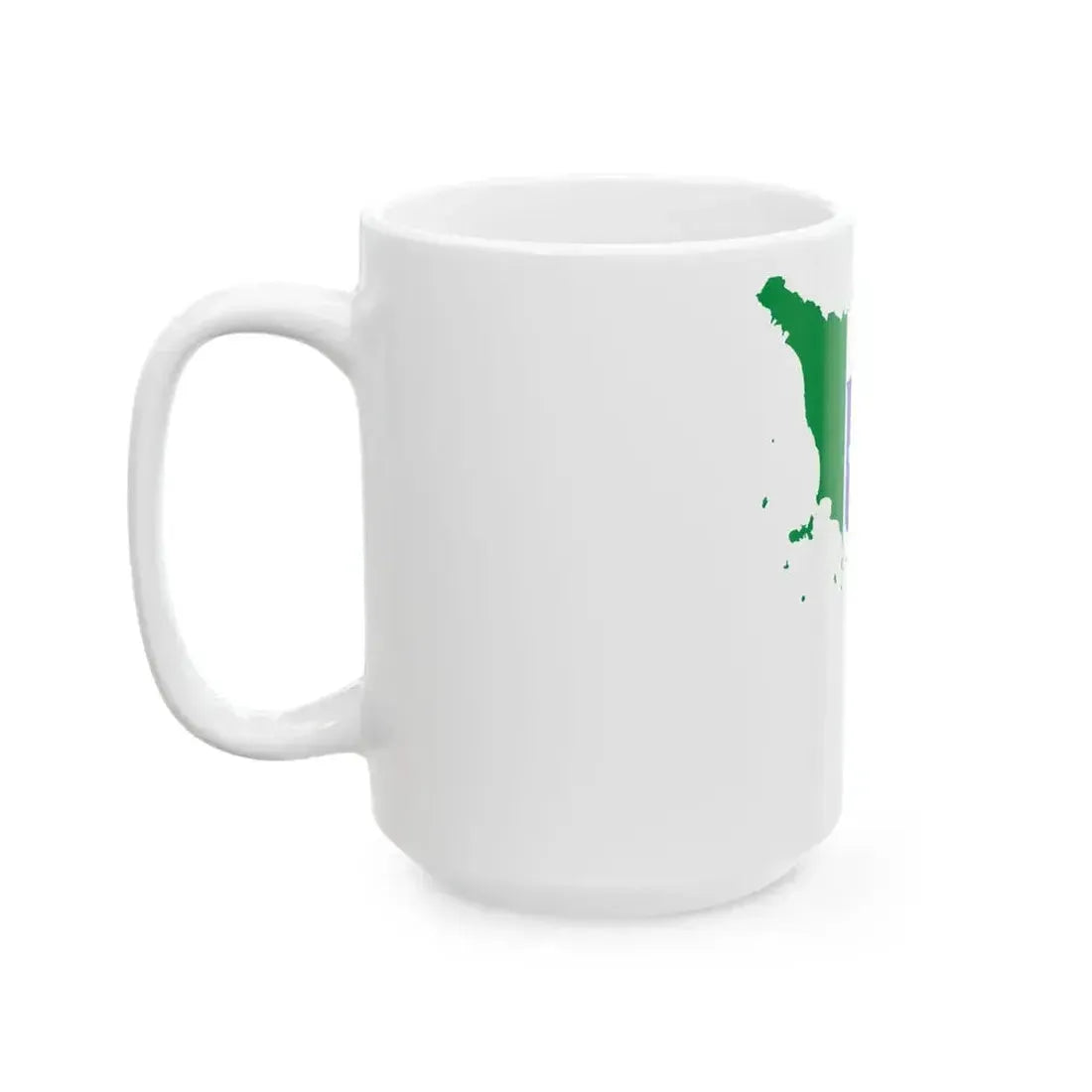 Flag map of Central Italy (Italy) White Coffee Mug - Go Mug Yourself