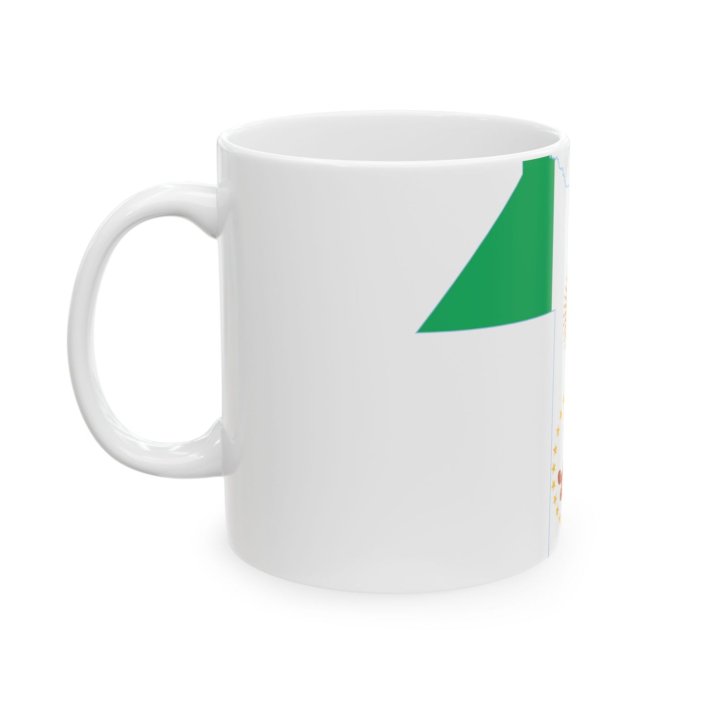 Flag-map of Chaco Province (Argentina) White Coffee Mug-Go Mug Yourself