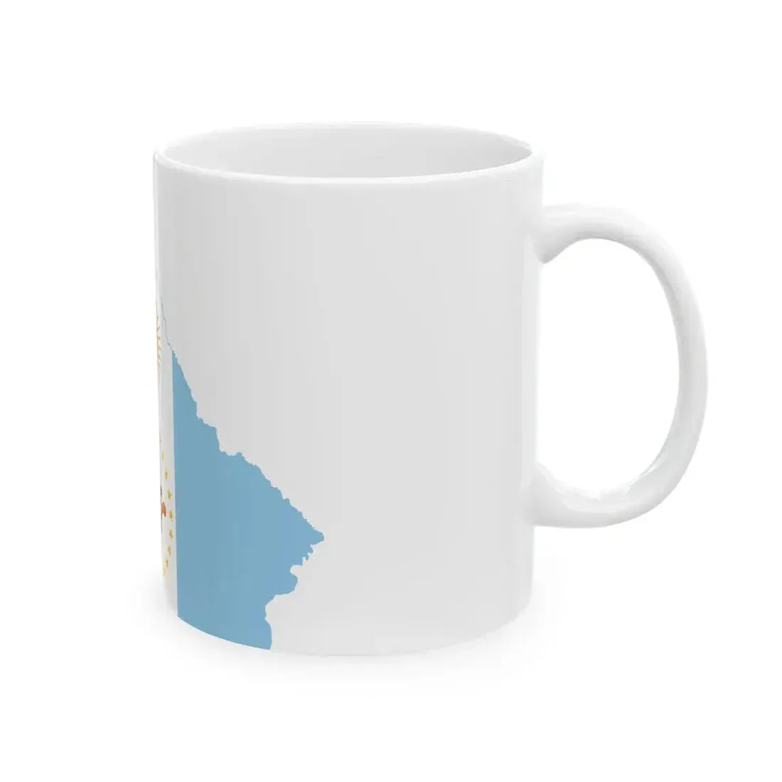Flag-map of Chaco Province (Argentina) White Coffee Mug - Go Mug Yourself