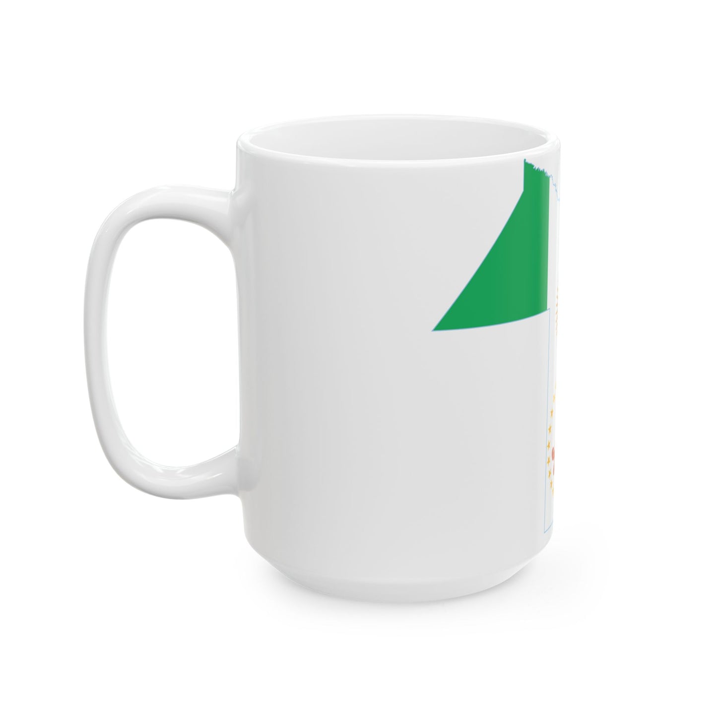 Flag-map of Chaco Province (Argentina) White Coffee Mug-Go Mug Yourself