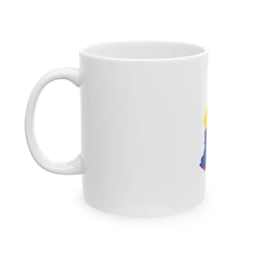 Flag-map of Colombia with islands (Colombia) White Coffee Mug - Go Mug Yourself