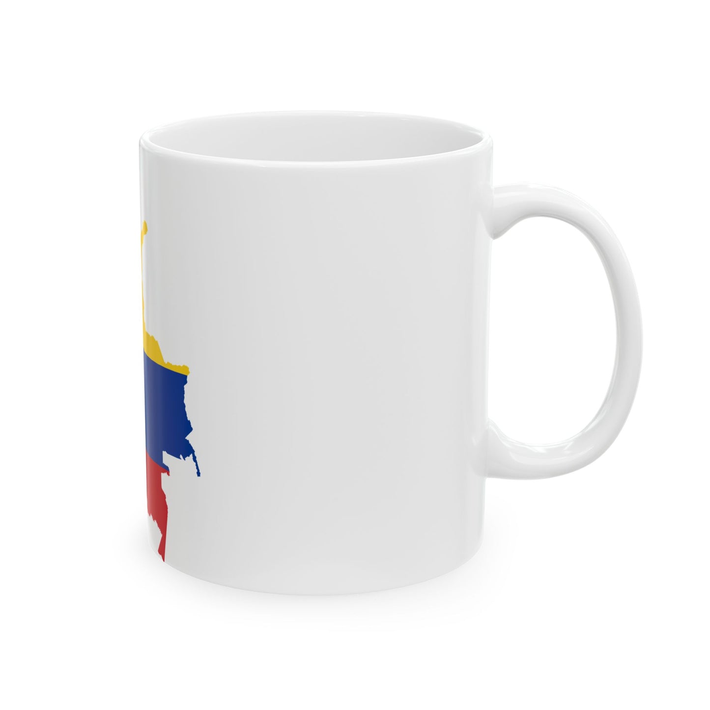 Flag-map of Colombia with islands (Colombia) White Coffee Mug-Go Mug Yourself