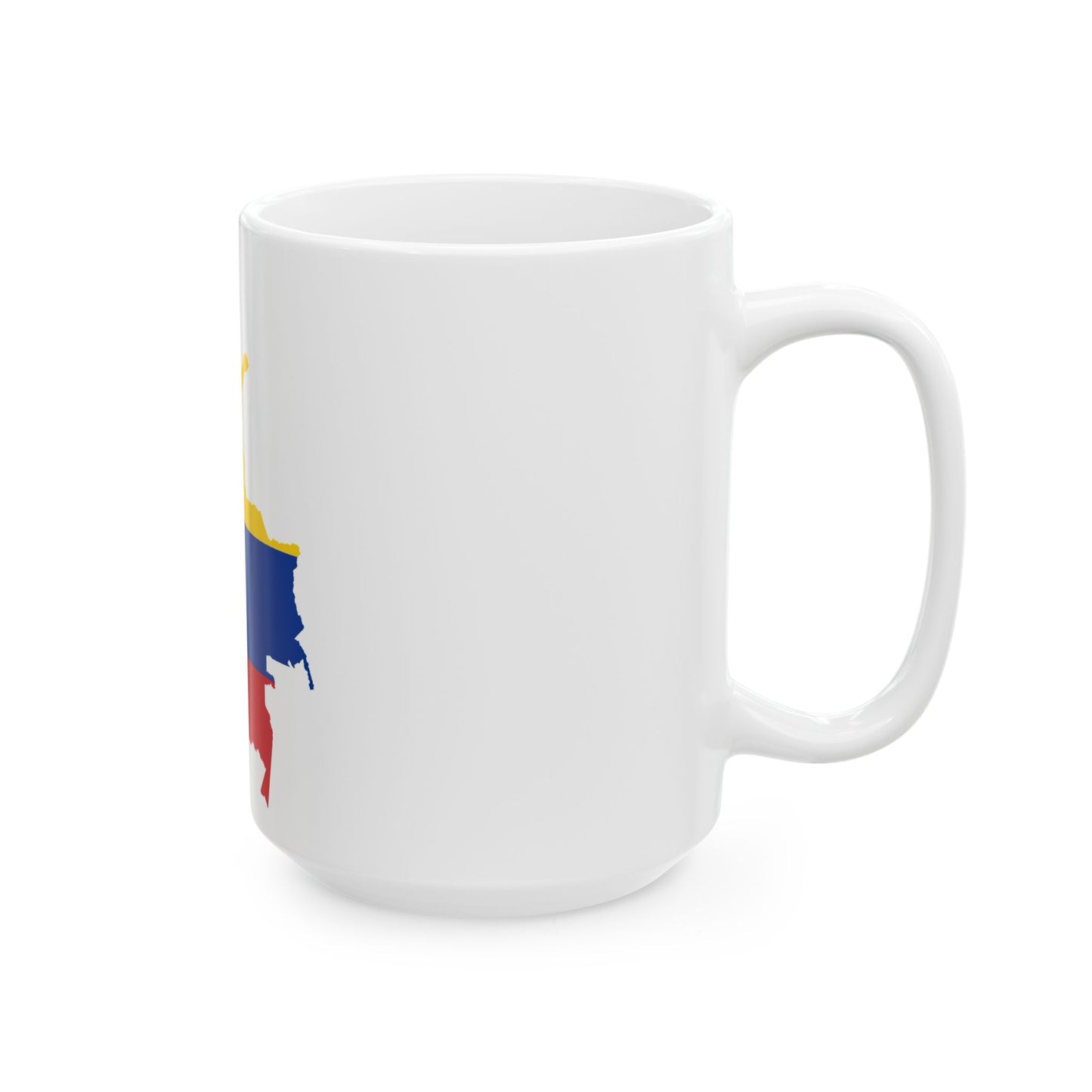 Flag-map of Colombia with islands (Colombia) White Coffee Mug-Go Mug Yourself