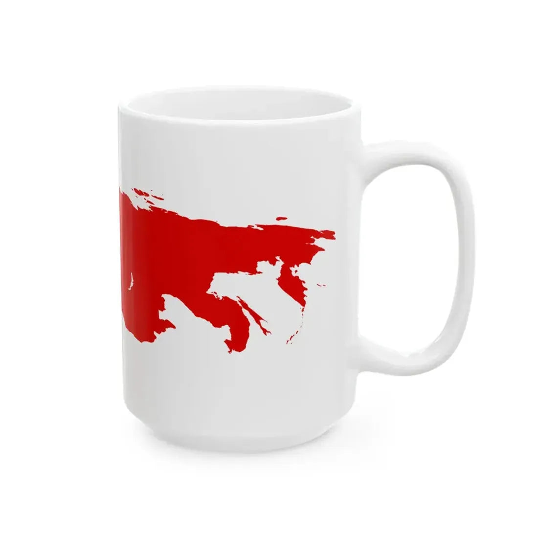 Flag-map of Comecon 1964-1972 (Russia) White Coffee Mug - Go Mug Yourself