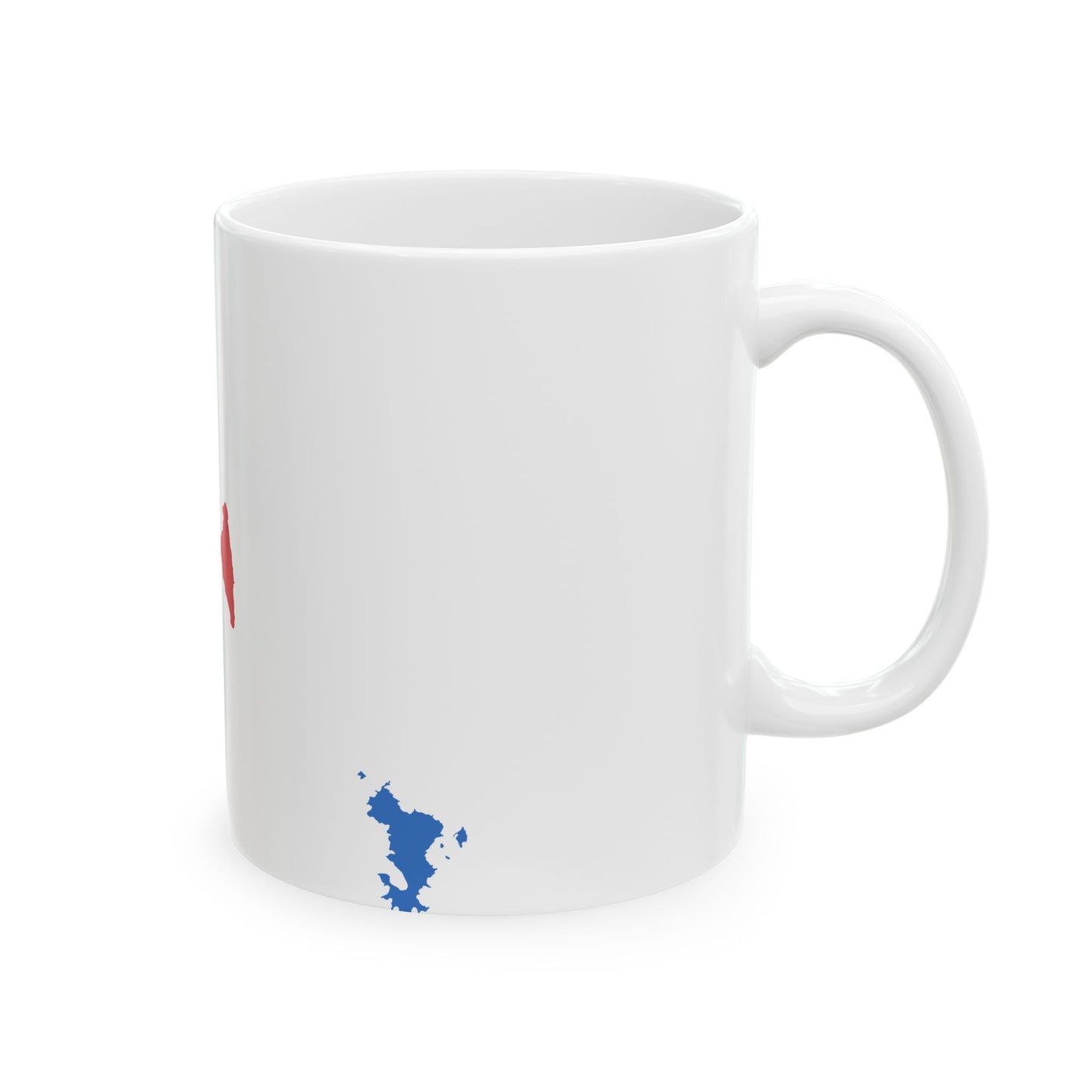 Flag map of Comoros united (Comoros) White Coffee Mug-Go Mug Yourself