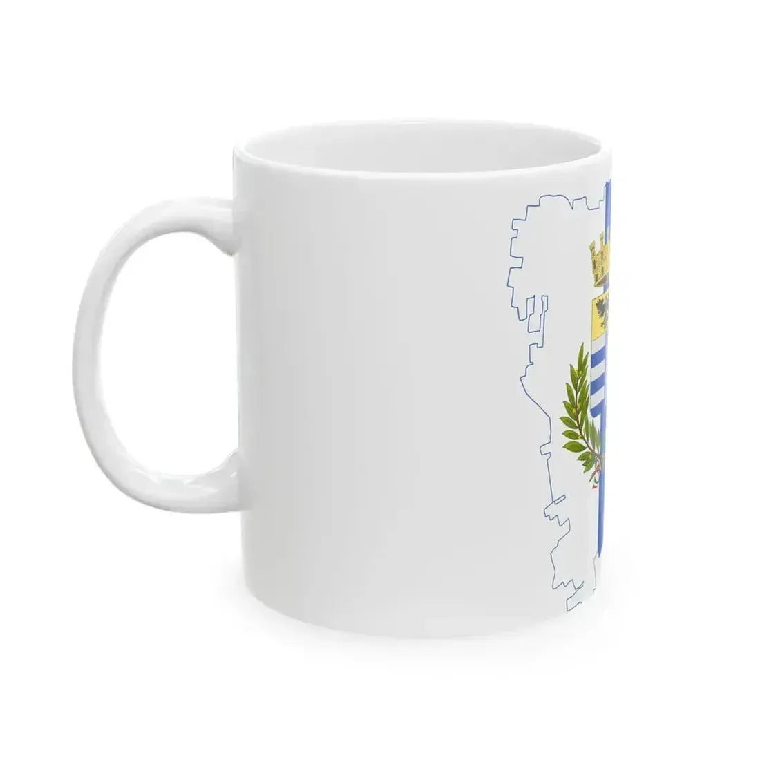 Flag map of Corbetta (Italy) White Coffee Mug - Go Mug Yourself