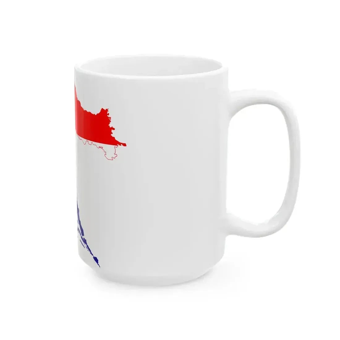 Flag map of Croatia (Croatia) White Coffee Mug - Go Mug Yourself