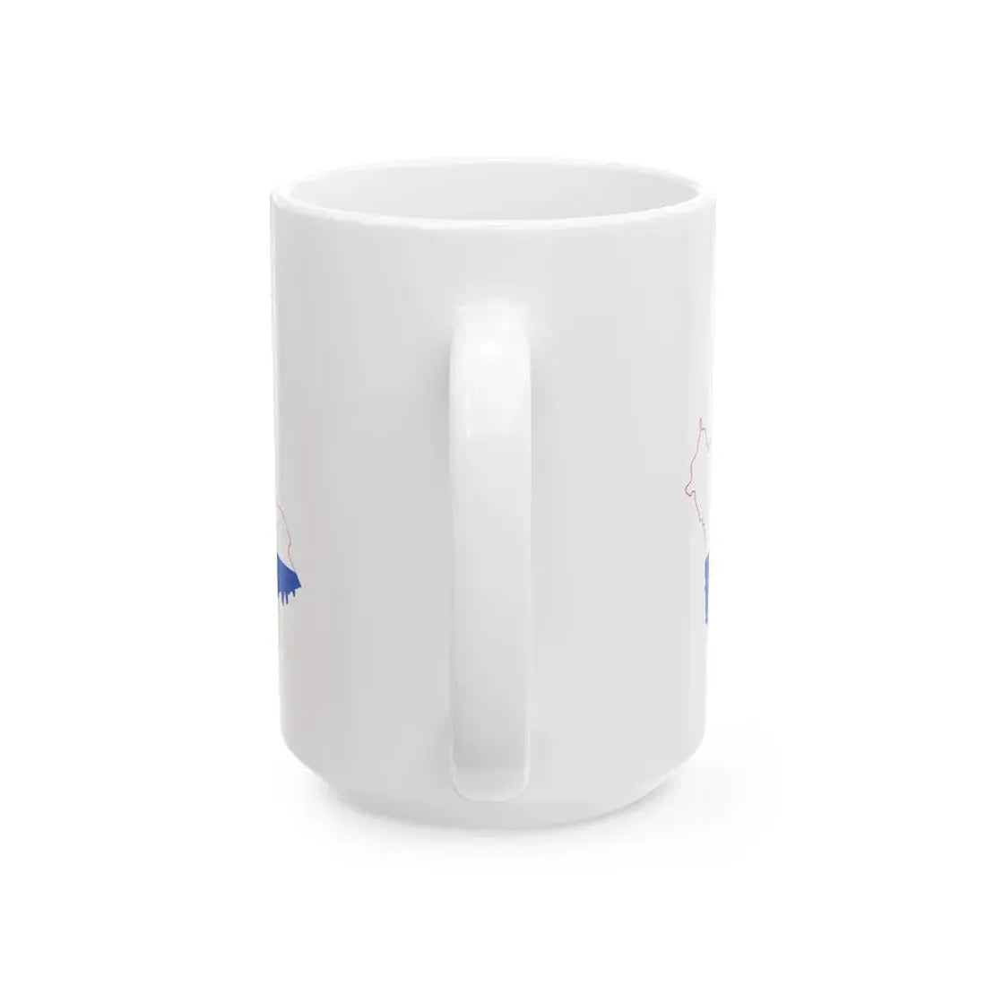 Flag-map of Croatia-Slavonia (Croatia) White Coffee Mug - Go Mug Yourself