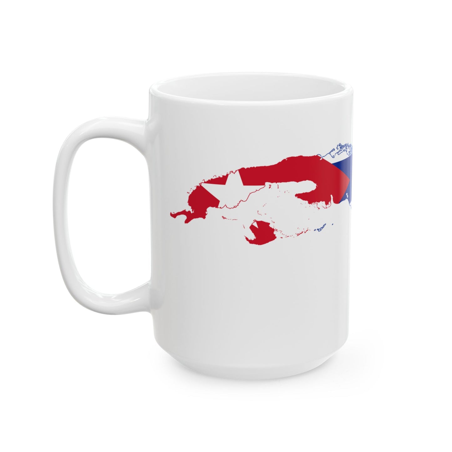 Flag-map of Cuba (Cuba) White Coffee Mug-Go Mug Yourself