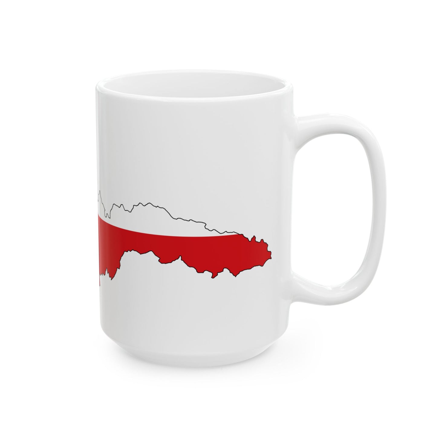 Flag map of Czechoslovakia 1918-1938 (Czech Republic) White Coffee Mug-Go Mug Yourself