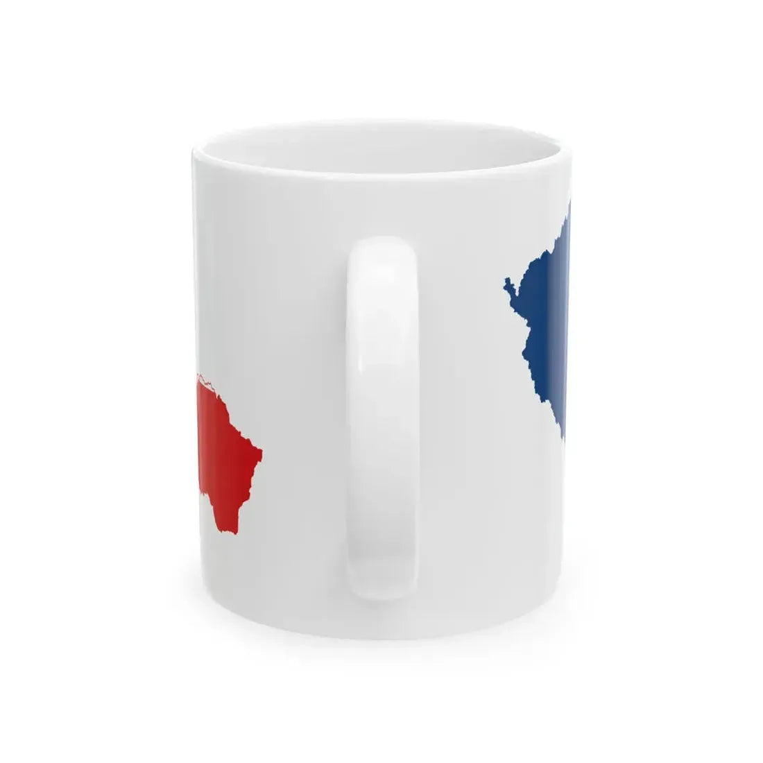 Flag-map of Czechoslovakia (Czech Republic) White Coffee Mug - Go Mug Yourself
