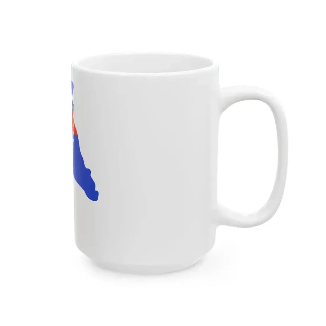 Flag map of Debarca Municipality (North Macedonia) White Coffee Mug - Go Mug Yourself