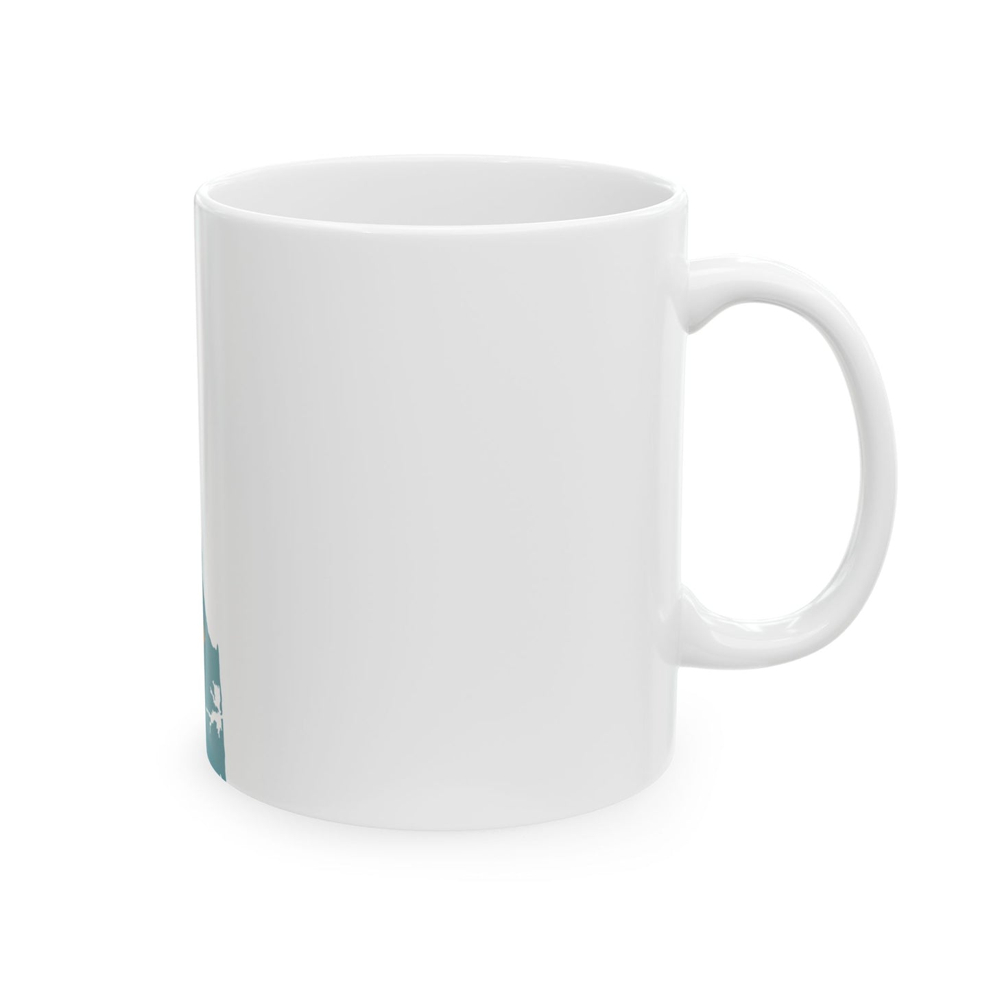 Flag-map of Delaware (United States) White Coffee Mug-Go Mug Yourself