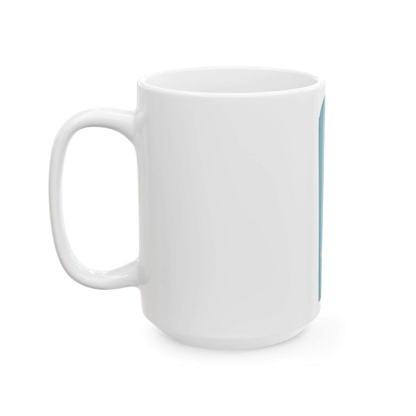 Flag-map of Delaware (United States) White Coffee Mug-Go Mug Yourself