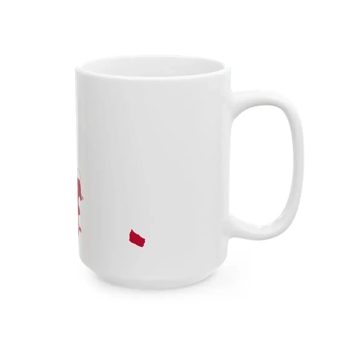 Flag-map of Denmark (Denmark) White Coffee Mug - Go Mug Yourself