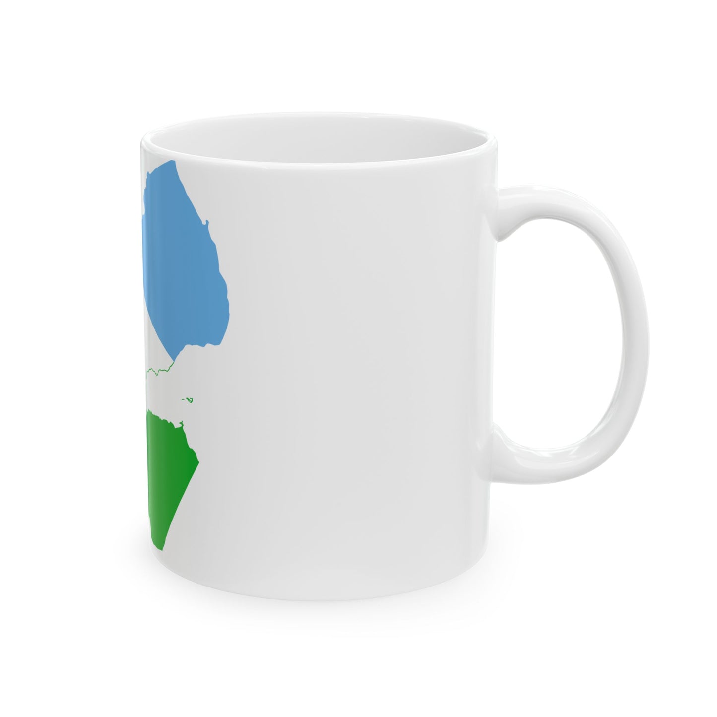 Flag map of Djibouti (Djibouti) White Coffee Mug-Go Mug Yourself