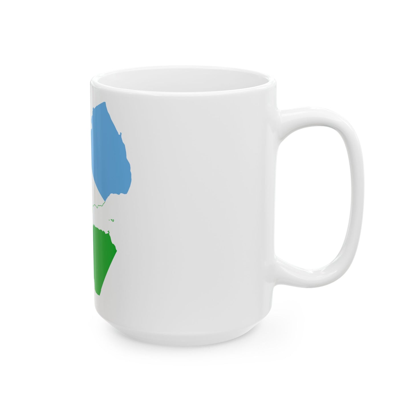 Flag map of Djibouti (Djibouti) White Coffee Mug-Go Mug Yourself
