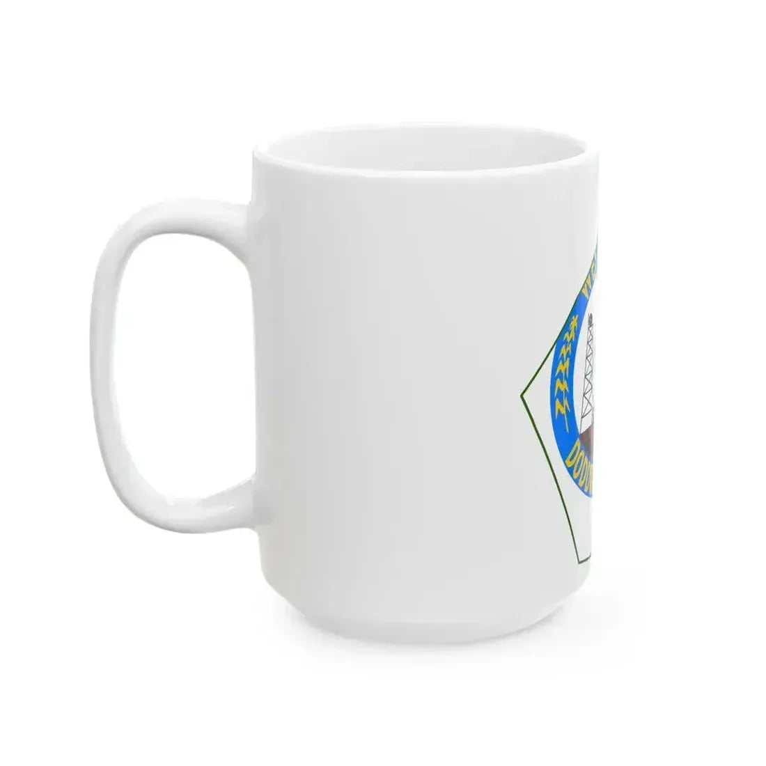 Flag map of Doddridge County West Virginia (United States) White Coffee Mug - Go Mug Yourself