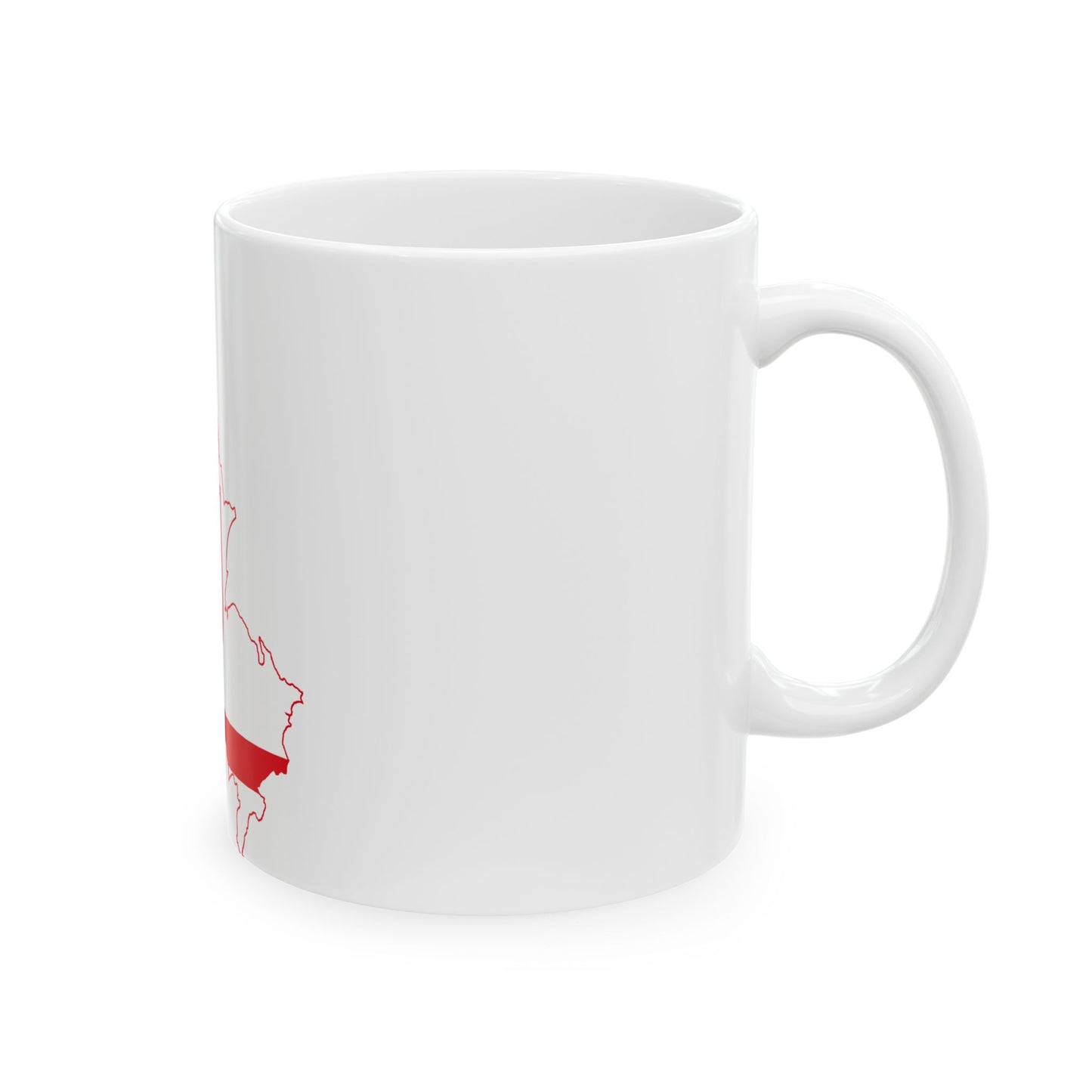 Flag map of East Berlin 1949-1990 (Germany) White Coffee Mug-Go Mug Yourself