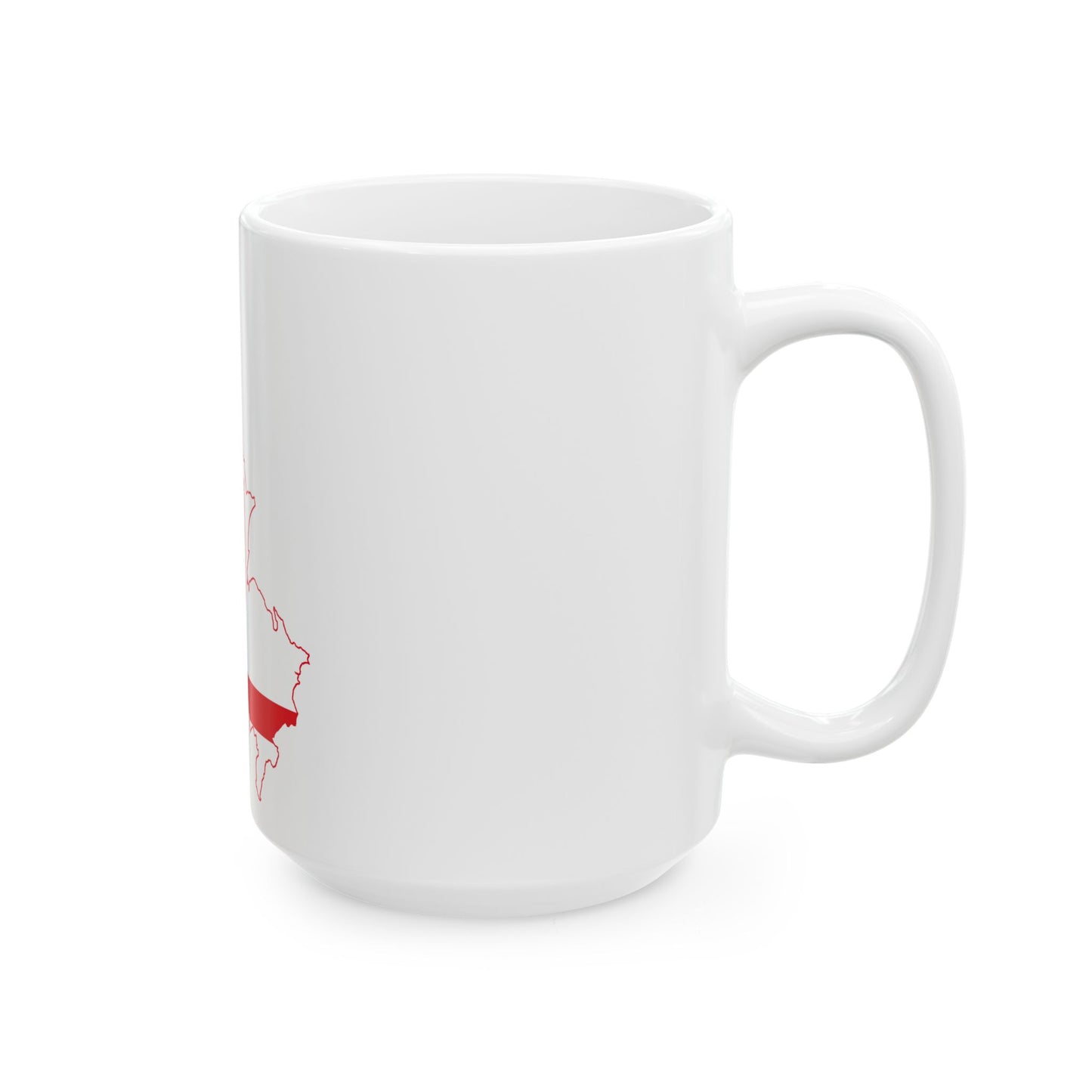 Flag map of East Berlin 1949-1990 (Germany) White Coffee Mug-Go Mug Yourself